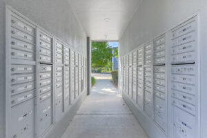 cluster mailbox units, outdoor / covered